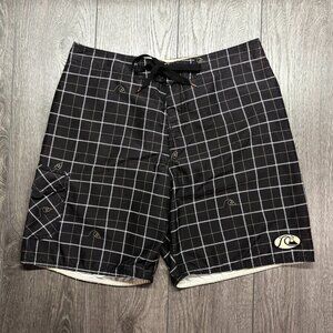 Quicksilver Edition Brown‎ Board Shorts Trunks Medium Surf 32